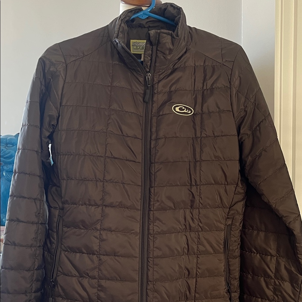 DRAKE Chocolate Brown Quilted Jacket Sz. L